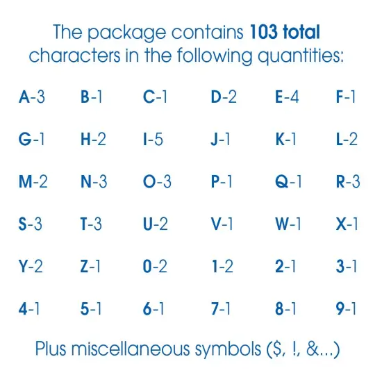 Creative Start Vinyl Self-Adhesive Letters and Numbers, 3", Helvetica Font, White, 103 count {2}