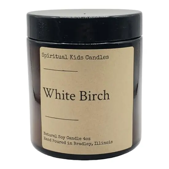 White Birch Soy Candle 4oz Hand Poured with All Natural Soy wax and Fragrant/Essential Oils! {1}