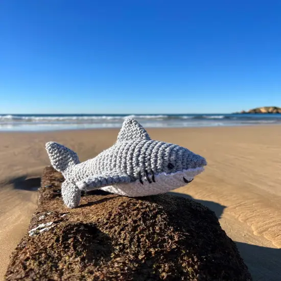 Hoooked Amigurumi DIY Kit W/Eco Barbante Yarn-Shark Maverick {2}