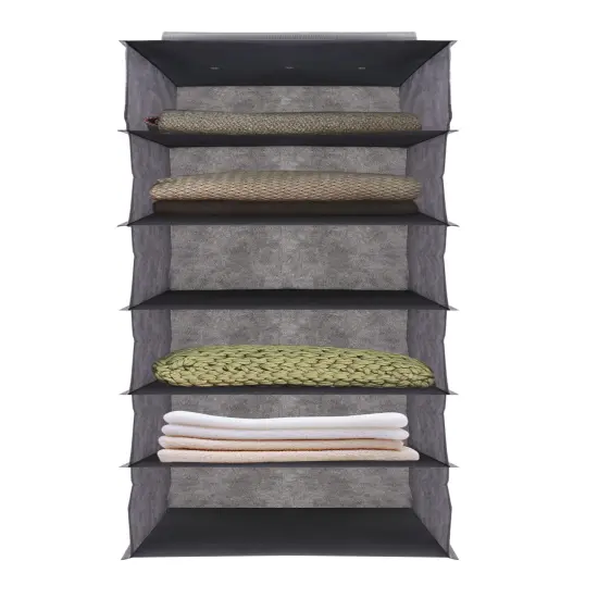 J&V TEXTILES Hanging Closet Organizer, 6-Shelf 10-Shelf Closet Hanging Storage Shelves {4}
