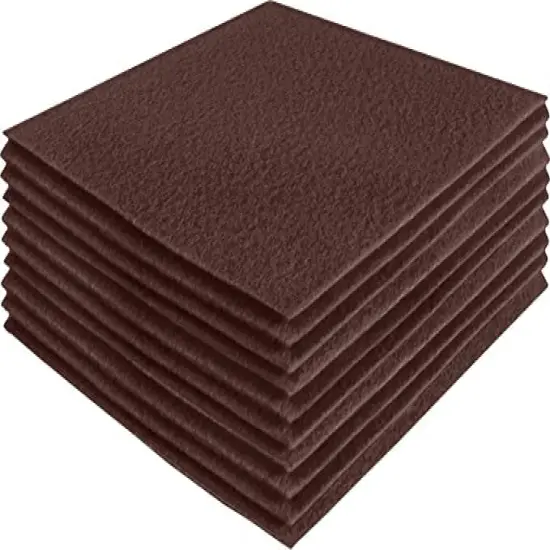 FabricLA Acrylic Felt Sheets For Crafts - Soft Precut 12" X 12" Inches (30.5cm X 30.5cm) Felt Squares - Use Felt Fabric Craft Sheets for DIY, Hobby, Costume, And Decoration - Light Brown, 14 Pieces {1}