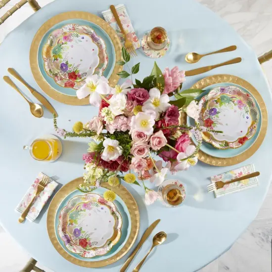 Garden Blooms 7 in. Premium Paper Plates (Set of 16) {4}