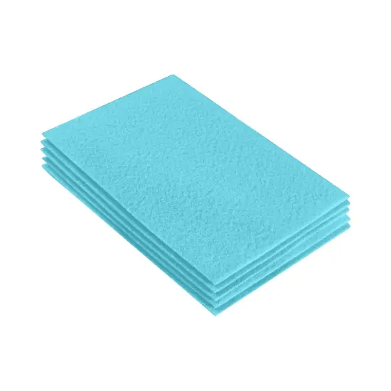FabricLA Acrylic Felt Sheets for Crafts - Precut 9" X 12" Inches (20 cm X 30 cm) Felt Squares - Use Felt Fabric Craft Sheets for DIY, Hobby, Costume, and Decoration | Baby Blue - 5 Pieces {1}
