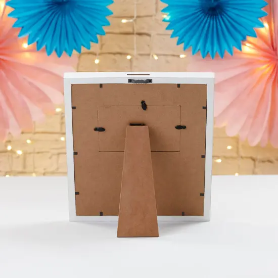 Kate Aspen Baby Shower Guest Book Alternative, with 30 Blank Wooden Hearts, Traditional Guest Book, Picture Frame {4}