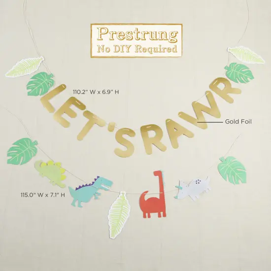 Dino Party Banner (Set of 2) {5}