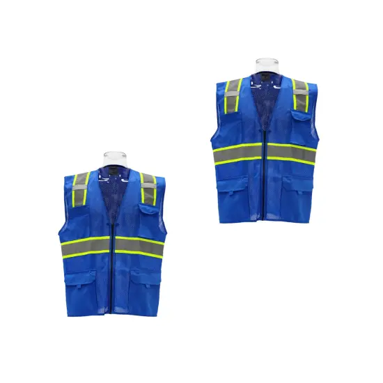 Multi Colors High-Visibility Pocket Safety Vest {4}