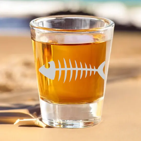 2oz Bonefish Shot glass {5}