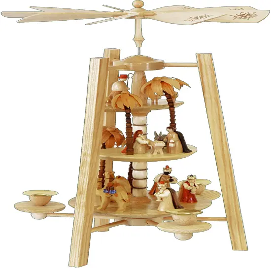 Pyrmd-Nativity 3-Tier Each {1}