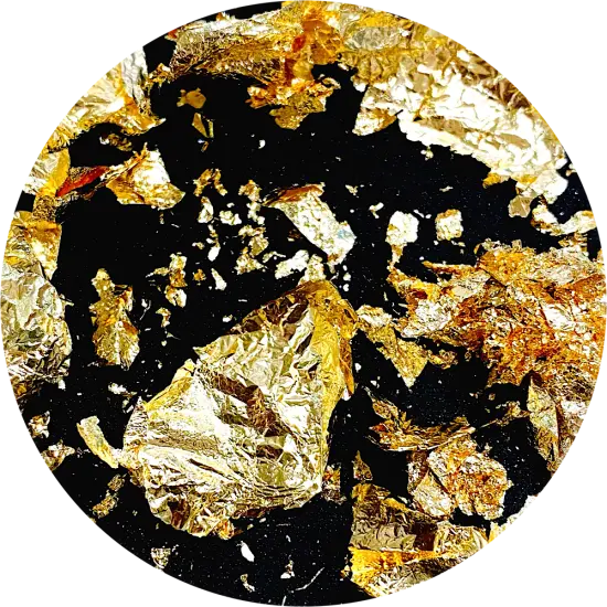 Polyester Glitter - Gold Flakes by Glitter Heart Co.&trade; {1}