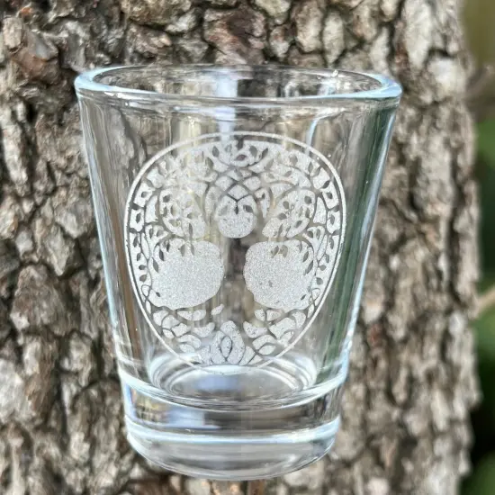 2oz Celtic Tree of Life Shotglass LASER {3}