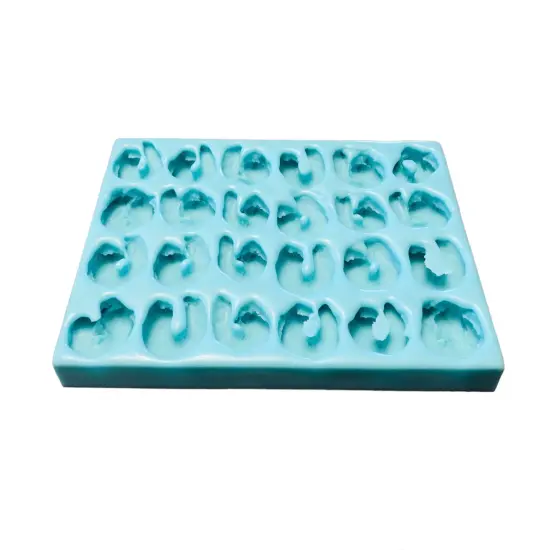24pc Cooked Shrimp Silicone Mold. No Head with Tail OFF |For Candle| Soap Embeds Mold. Mold for Wax, & Resin.| Not Food Grade {4}