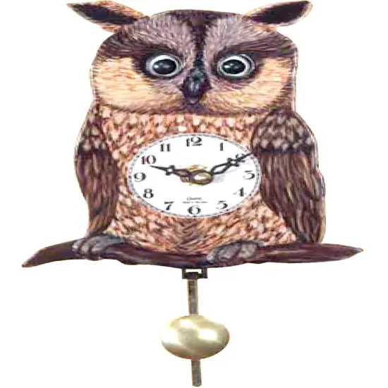 Clck-Qtz.Owl Mov.Eyes Each {1}