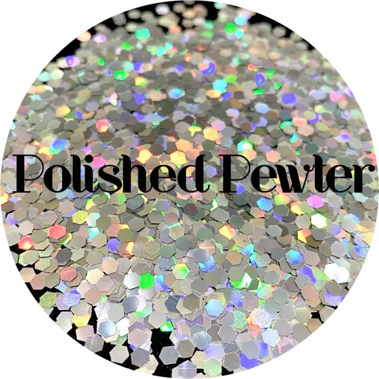 Polyester Glitter - Polished Pewter by Glitter Heart Co.&trade; {1}