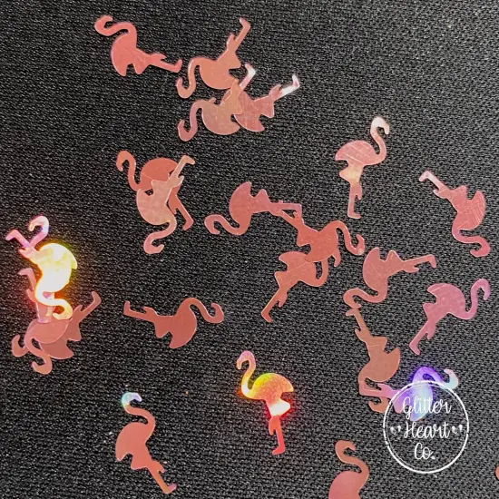 Polyester Glitter - Flamingo Glitter Shapes by Glitter Heart Co.&trade; {3}