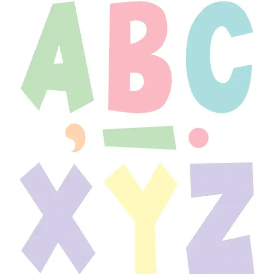 Pastel Pop 7" Fun Font Letters, 120 Per Pack, 2 Packs {1}