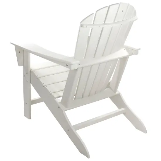 Northlight All Weather Recycled Plastic Outdoor Adirondack Chair, White {7}