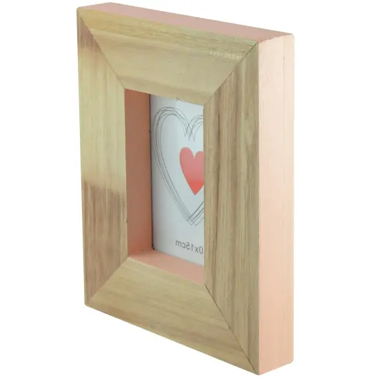 Kaemingk Rectangular Wooden Picture Frame - for a 5.5" x 3.5" Photo - 10" Brown {4}