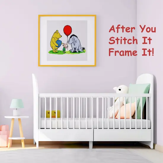 Pooh Bear and Christopher Robin Counted Cross Stitch Pattern {4}