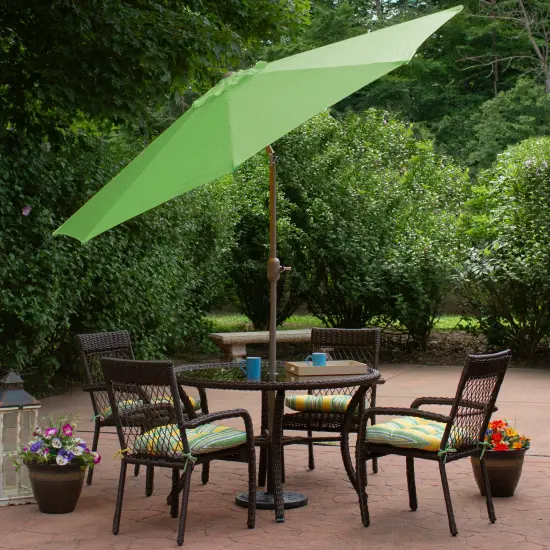 Northlight 9ft Outdoor Patio Market Umbrella with Hand Crank and Tilt, Lime Green {4}