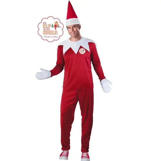 Fun World The Elf on the Shelf Men's Christmas Costume - Large Red {6}