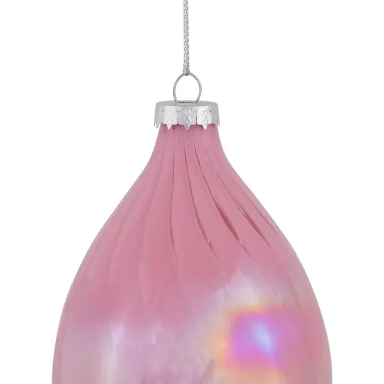 Northlight 5.5" Pink Finial Christmas Glass Ornament {7}