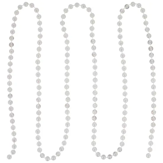 Northlight Commercial Beaded Christmas Garland - 33' x .5" - Iridescent - Unlit Clear {6}