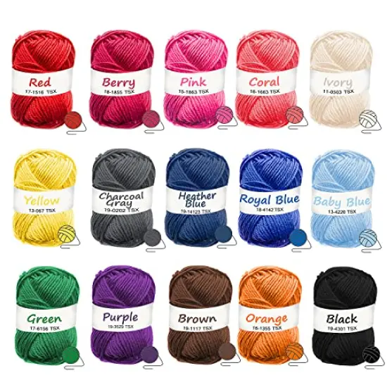 Crochet Kit for Beginners Adults – Beginner Crochet Kit for Adults and Kids, Learn to Crochet Kits for Adults Beginner and Professionals – 73 Piece Crochet Set with Crochet Yarn and Crochet Hook Set {2}