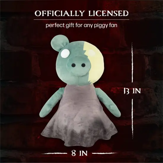 PIGGY ZomPiggy Plush Stuffed Animal Toy with Light Up Eye and Sounds, 13" {5}