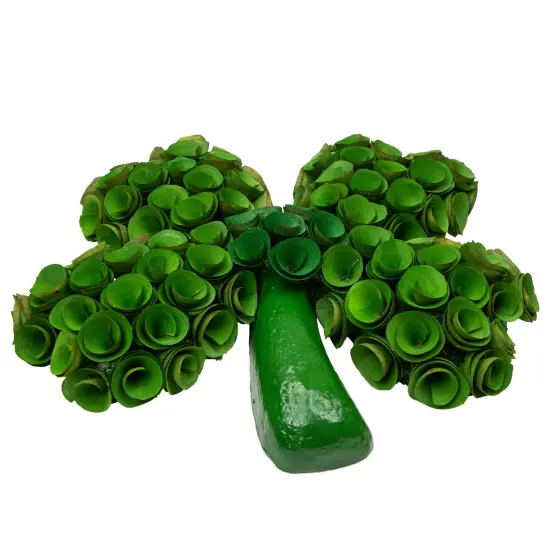 Northlight Four Leaf Clover Wooden St. Patrick's Day Decoration - 14.5" Green {6}