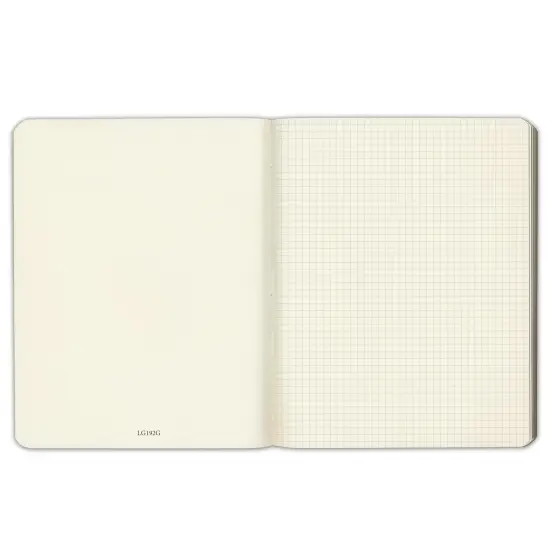 Gallery Leather Grid Journal - Crafted in Maine, USA - Elegant Leather Notebook with 192 Grid Pages , 9.75x7.5 ", Large Grid Acadia Tan {3}