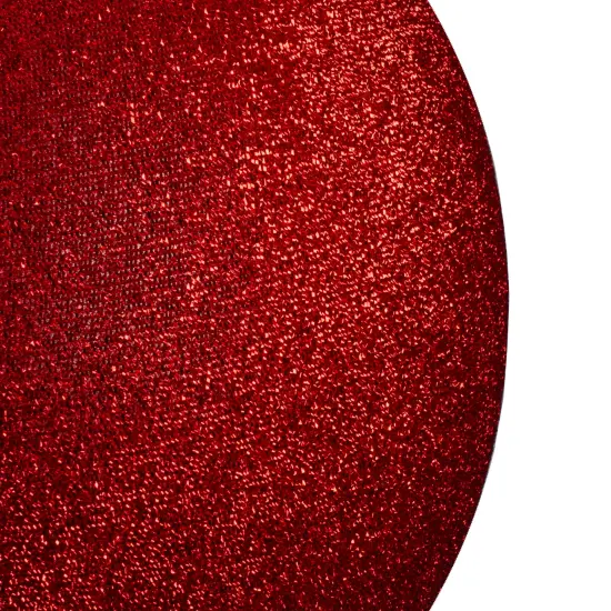 Northlight Inflatable Tinsel Commercial Christmas Ball Outdoor Ornament - 23.5" - Red {4}