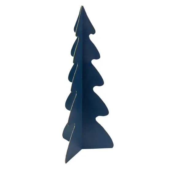Northlight Triangular Christmas Tree with Curved Edges Decoration - 15" - Blue {4}