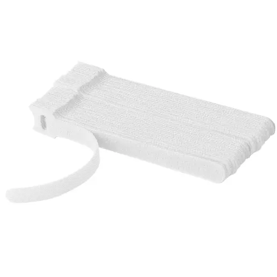 Kitcheniva Reusable Cable Straps Fastening Loop Ties 6" 50 Pcs White {1}