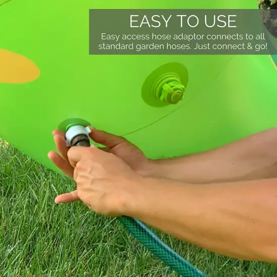 Swimline Humongous Inflatable Dinosaur Outdoor Water Sprinkler - 85" - Neon Green {5}