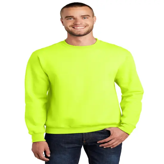 Crewneck Sweatshirts Long Sleeve For Adult | RADYAN&reg; Safety green {1}