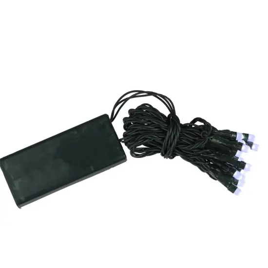 Product Works LED Mini Wide Angle Christmas Lights - Cool White - 6' Green Wire - 15ct {4}