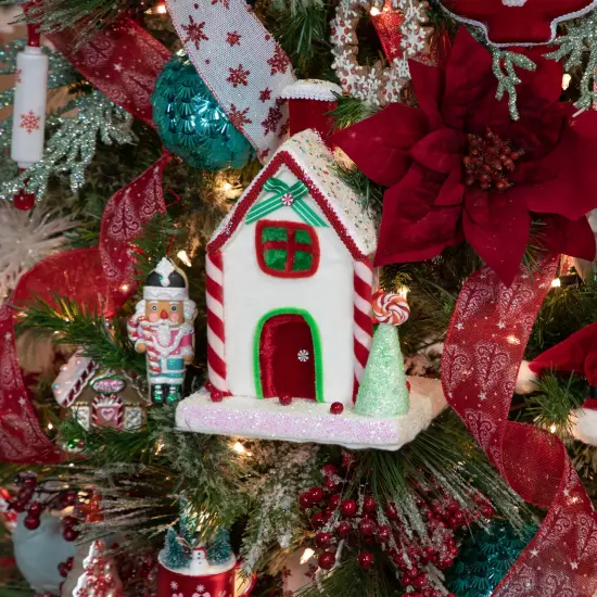 Northlight Peppermint Candy House Christmas Decoration - 11" White {5}