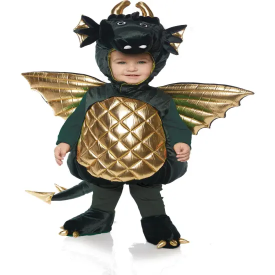 Belly Babies Plush Green Dragon Toddler Costume {1}