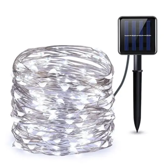 Kitcheniva Outdoor Waterproof Solar String LED Lights Christmas Decor 100 LED White {1}