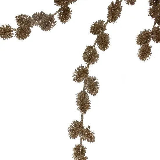 Northlight Glittered Artificial Thistle Christmas Spray - 39" - Gold {6}