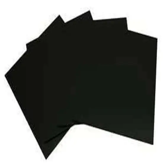 COE 96: 6" Square Black Fusible Glass -4 pack {1}