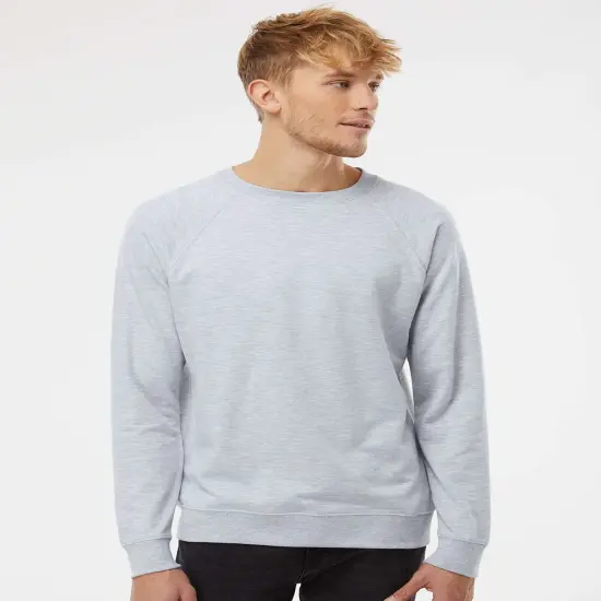 Long Sleeve Lightweight French Terry Crewneck Sweatshirt | RADYAN&reg; Athletic heather {1}