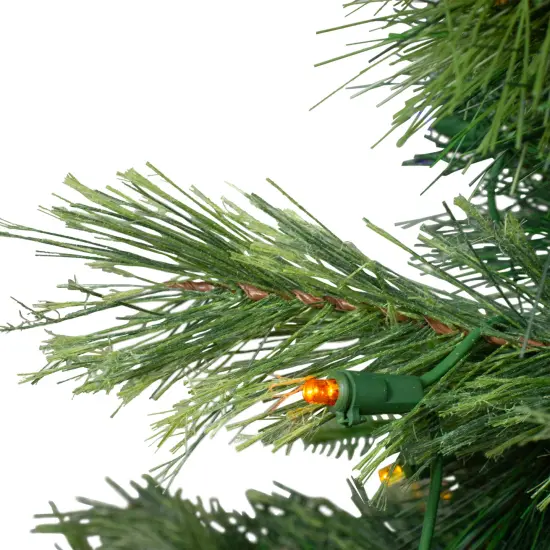 Northlight 3' x 29 Pre-Lit Ashcroft Cashmere Pine Full Artificial Christmas Tree - Multi LED Lights Green {4}