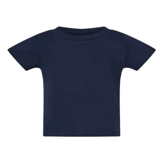 Rabbit Skins&reg; Infant Short Sleeve Cotton Jersey Tee - 3401 Navy {1}