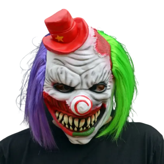 Kitcheniva Halloween Psycho Clown Mask With Hair {1}