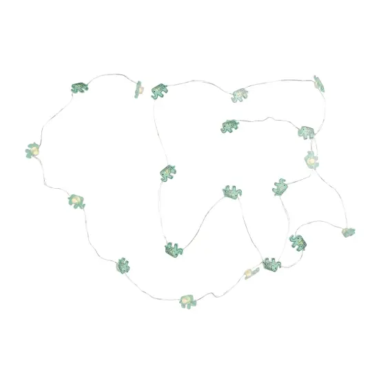 Northlight LED Elephant Fairy Lights - Warm White - 2.75' Silver Wire - 10ct Green {5}