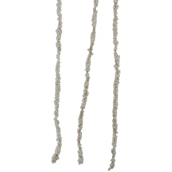 Northlight Artificial Beaded Weeping Twig Christmas Spray - 25" - Cream Ivory {5}