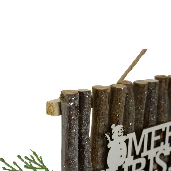 Northlight 16" Rustic "Merry Christmas" Wall Sign Brown {4}