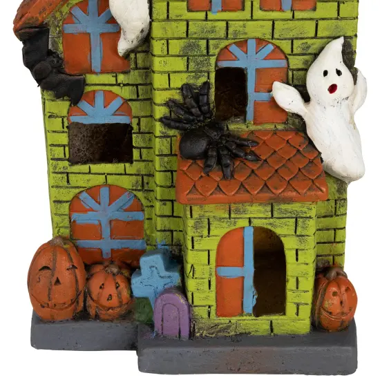 Northlight LED Lighted Ghostly Haunted House Halloween Decoration - 20" Green {7}