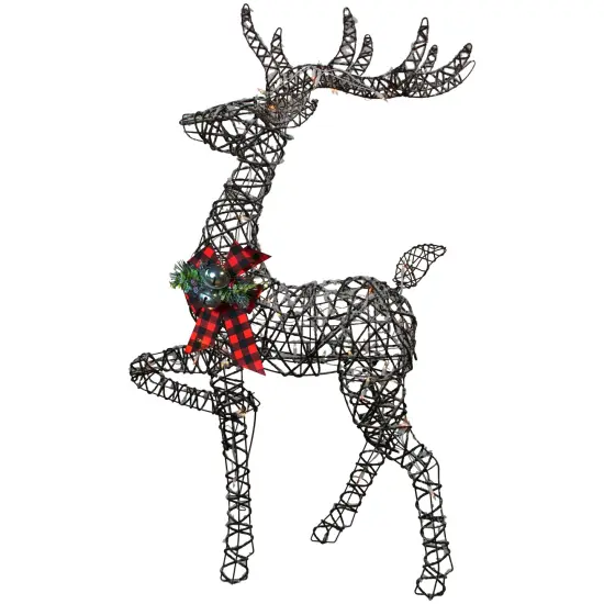 Northlight 60.25" Lighted Reindeer Stag Christmas Decoration Brown {5}